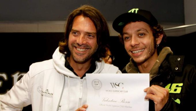 Valentino Rossi en Stephane Ratel