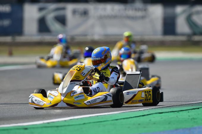 Wet van Murphy zit Reno Francot dwars in Adria bij ronde twee FIA Karting Academy Trophy