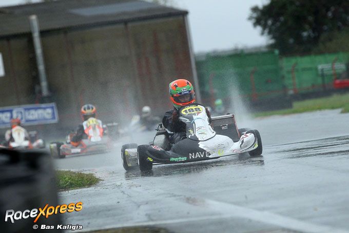 ristan Kroone snelt naar verdiend podium in tricky omstandigheden