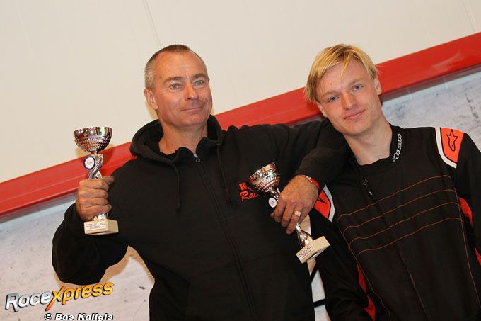Hans en Laurens Steijger podium NK IAME