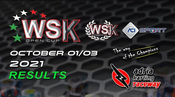 Results Race 2 WSK Open Cup 2021 op Adria Karting Raceway