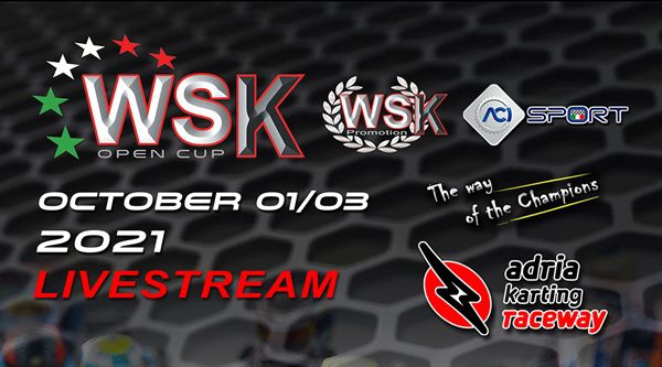 Live streaming coverage: Race 2 WSK Open Cup 2021 Adria Karting Raceway