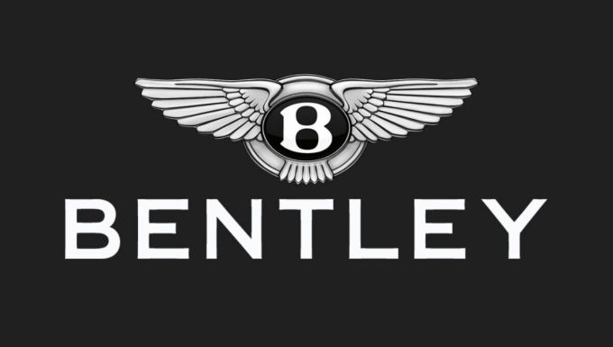 Bentley logo zwarte achtergrond