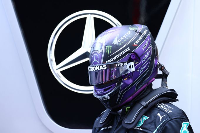 Lewis Hamilton Mercedes logo