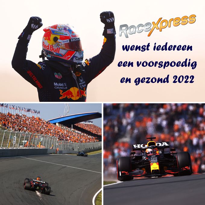RaceXpress.nl wenst alle Formule 1-fans, autosport- en raceliefhebbers, maar ook alle coureurs en raceteams een succesvol en gezond 2022