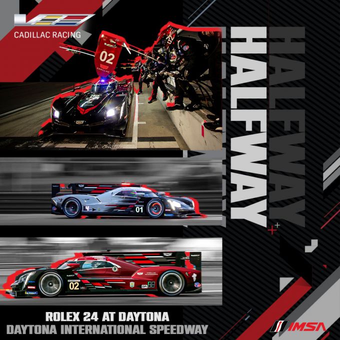 Cadillac_leads_halfway 24H Daytona 2022