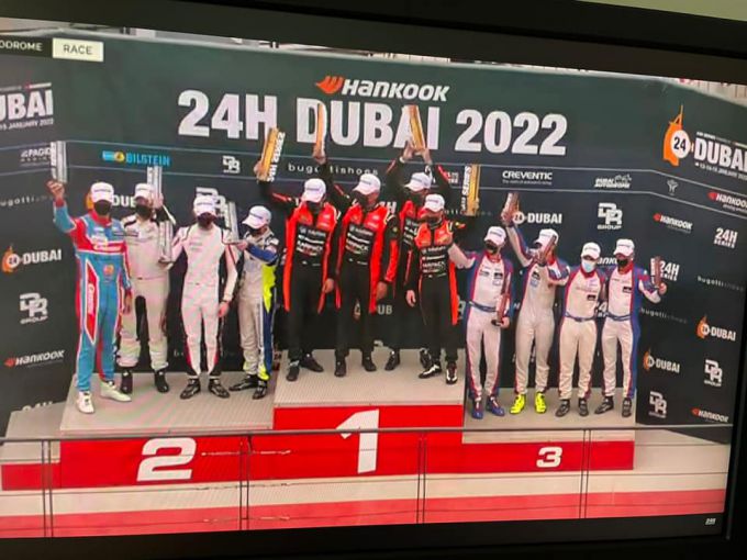24H Dubai 2022 MP Motorsport Mercedes Henk de Jong Daniel de Jong Bert de Heus Jaap van Lagen P10 en GT3 PA divisiewinnaar Nr11