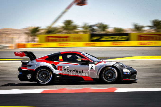 Porsche Sprint Challenge Middle East Team GP Elite Ghislain Cordeel actie
