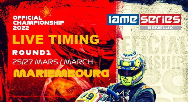 Live timing round 1 2022 IAME Benelux Mariembourg