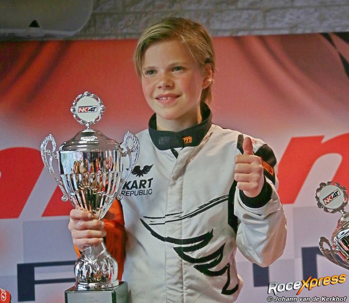 Thomas van Vliet wint eerste prijs bij NK Karting