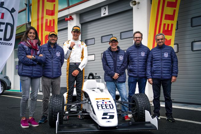 Robert de Haan FEED Racing F4 Academy F1-wereldkampioen Jacques Villeneuve en voormalig F1-testcoureur Patrick Lemarie
