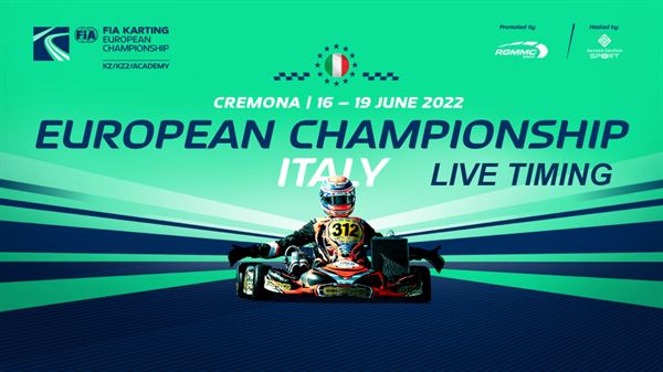 Live timing: Round 2 FIA Karting European Championship - KZ, KZ2 en Academy Trophy in Cremona