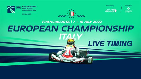Live-timing Race 4 FIA European Championship OK - OK Junior in Franciacorta