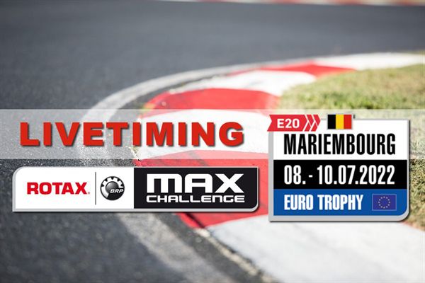 Live timing Rotax Max Challenge Euro Trophy Race 3 in Mariembourg