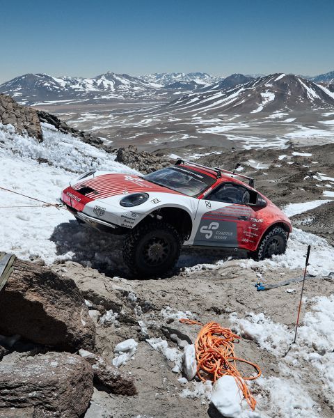 Experimentele Porsche 911 Chileense Ojos del Salado, de hoogste vulkaan ter wereld foto 1