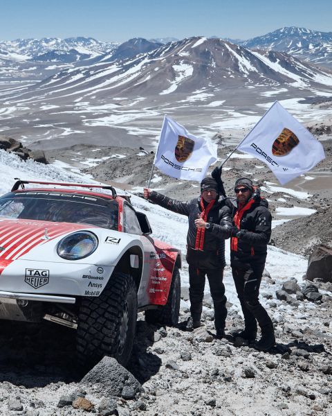 Experimentele Porsche 911 Chileense Ojos del Salado, de hoogste vulkaan ter wereld foto 6