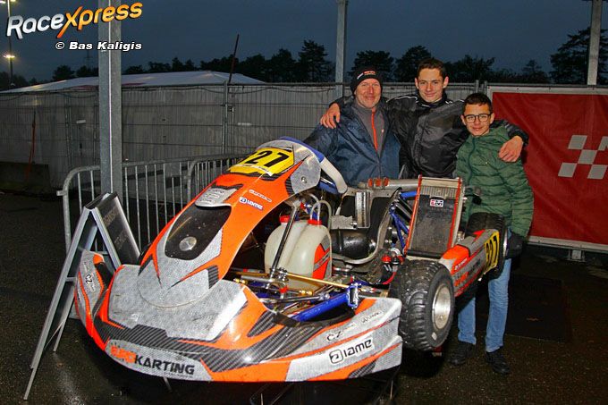 Matteo di Piazza Team Euro Karting naar verdiend podium op de kartbaan in Genk