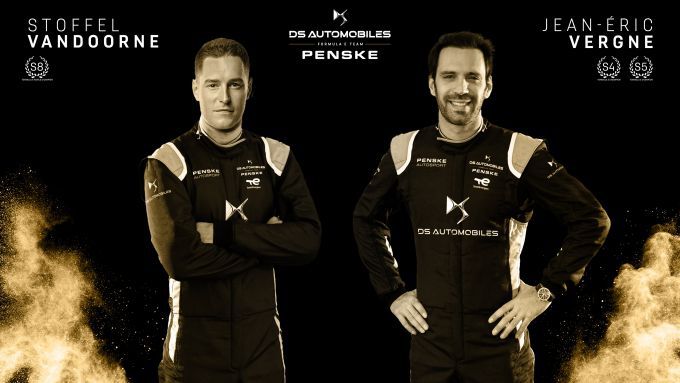 Stoffel Vandoorne en Jean-Éric Vergne DS Automobiles en Penske Autosport Formule E