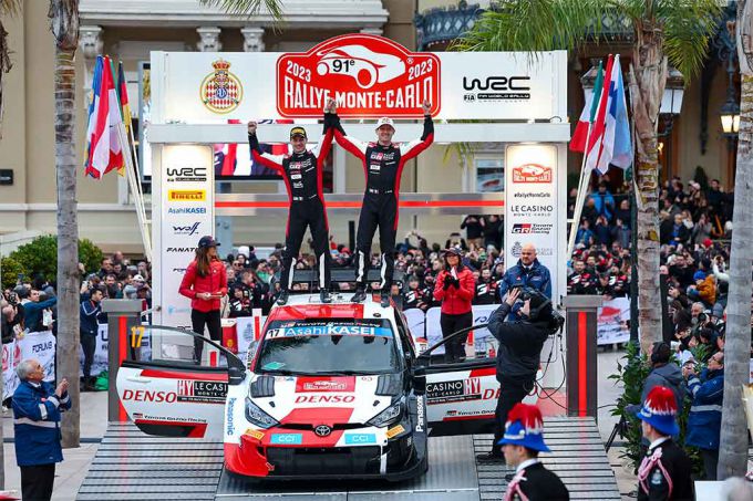 Toyota Gazoo Racing World Rally Team in Rally Monte Carlo 2023 Car 17