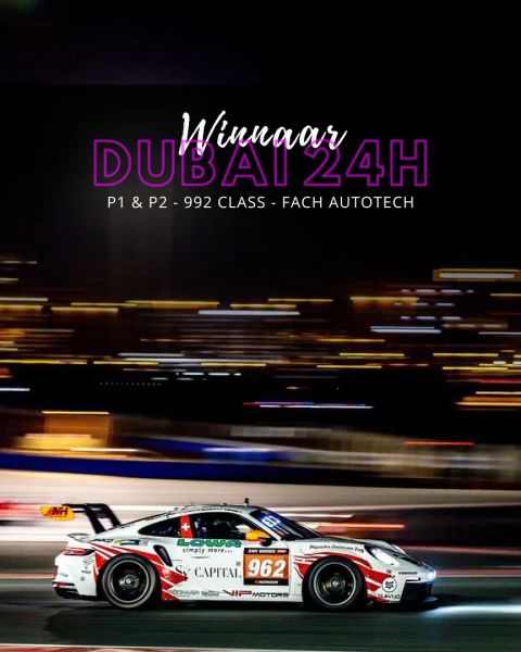 24H Dubai 2023 FACH_Auto_-_992_klassewinnaar