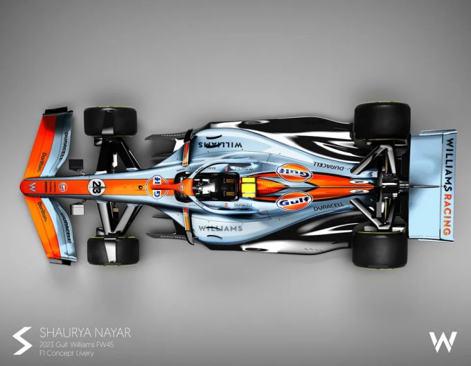 Williams Gulf livery Shaurya Nayar foto 1