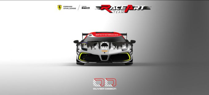 Team RaceArt-Kroymans Roger Grouwels Ferrari 488 Challenge EVO front