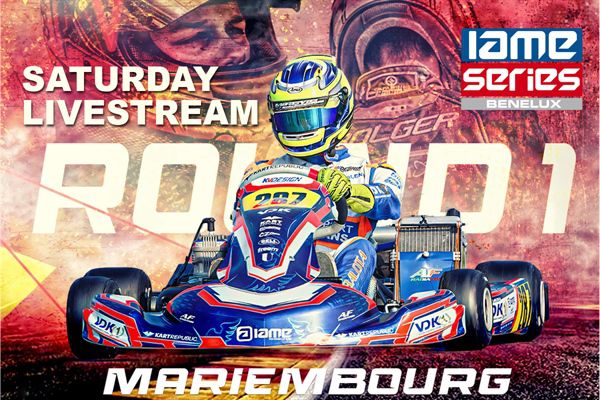 Saturday Livestream Round 1 IAME Series Benelux 2023 Karting des Fagnes in Mariembourg
