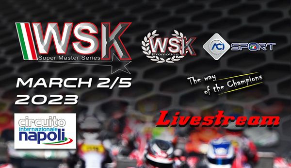 LIVE-STREAMING Race 3 WSK Super Master Series 2023 in Sarno