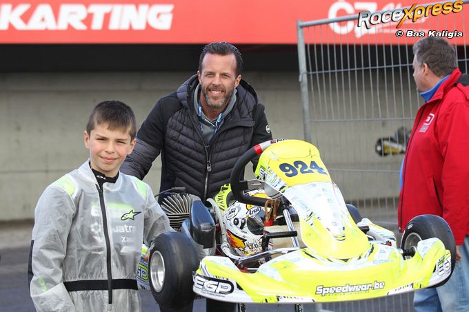 Autocoureur Anthony en zijn zoon Henri Kumpen pakken podium in IAME Benelux kampioenschap karting
