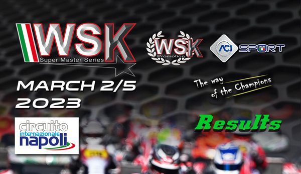 Results: Race 3 WSK Super Master Series 2023 International Circuit Napoli in Sarno
