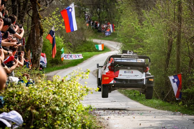 Croatia Rally 2023 Yaris jump rear