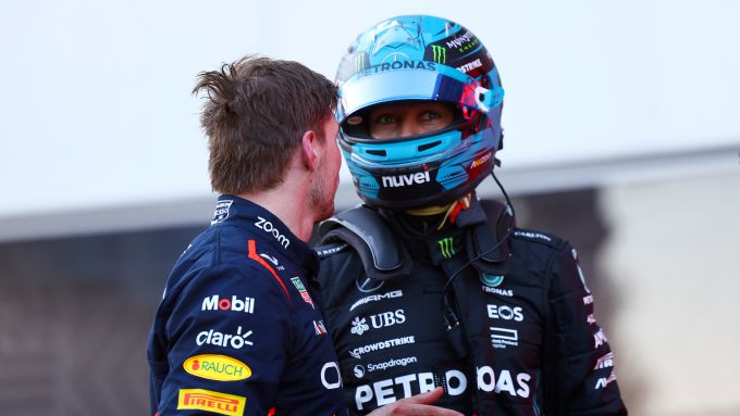 George Russell, Max Verstappen