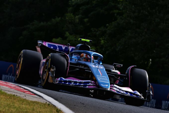 Pierre Gasly F1 Alpine actie track