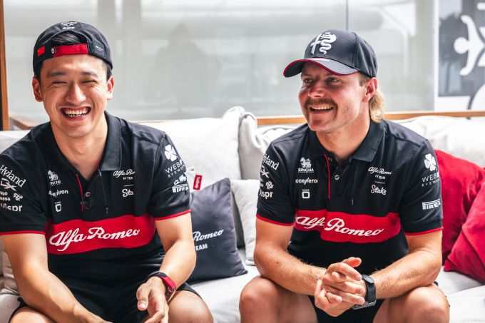 Zhou_en_Bottas F1 Alfa Romeo