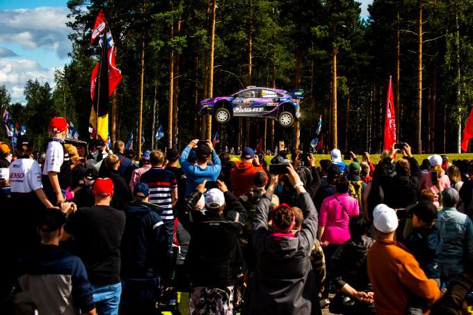 FIA World Rally Championship Secto Rally Finland Foto 4 Gus Greensmith jump