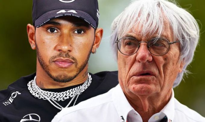 Bernie Ecclestone en Lewis Hamilton