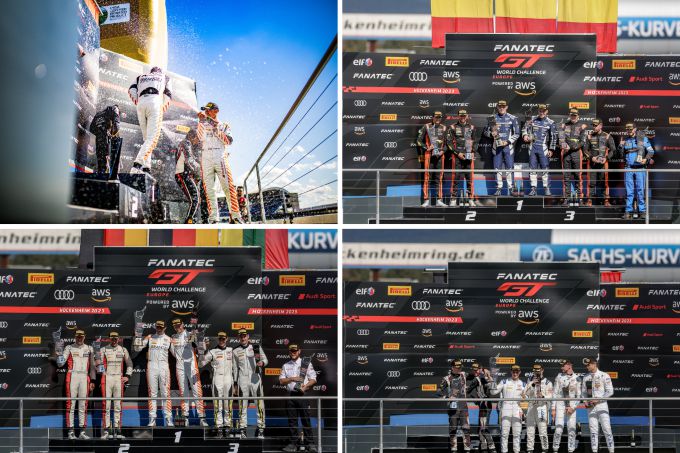 Fanatec GT Europe Race 1-overwinning op Hockenheim podia