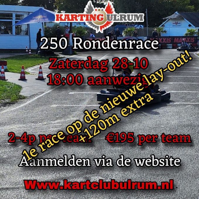 250 ronden race Karting Ulrum
