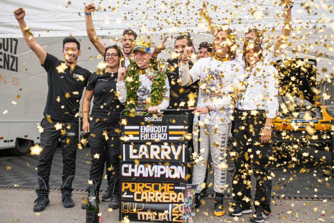 Porsche Carrera Cup Italia Imola - Larry ten Voorde kampioen 2023 Foto 3