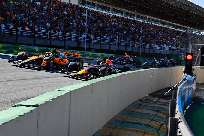 Max Verstappen en Lando Norris F1