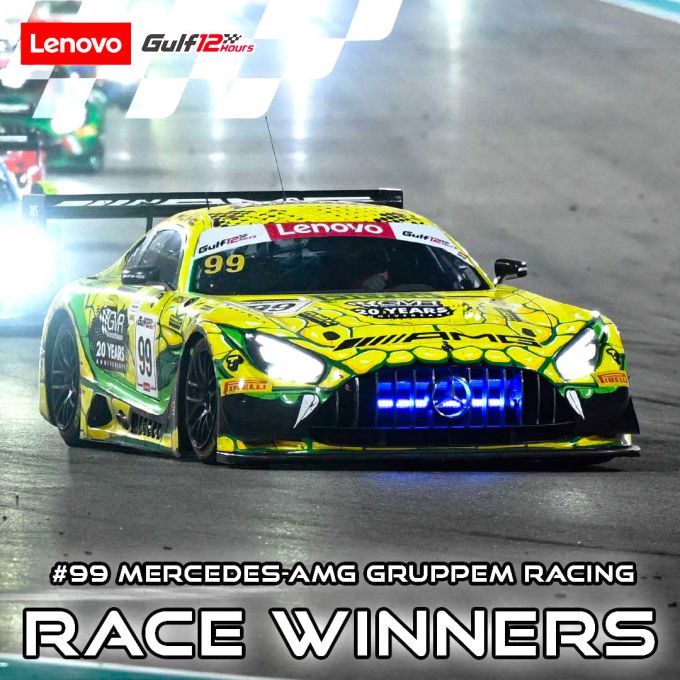Gulf 12 Hours 2023 Mercedes winnaar