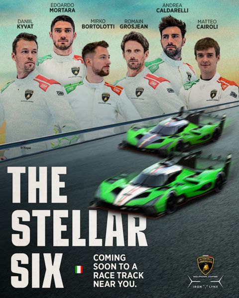 Poster Lamborghini drivers 2024