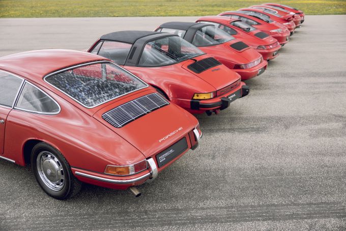 Acht generaties Porsche 911 Foto 4