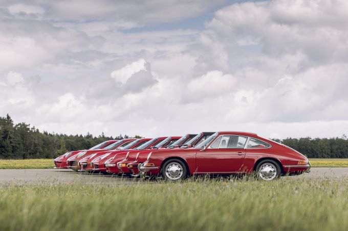 Acht generaties Porsche 911 Foto 6