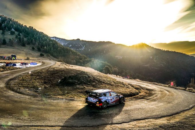 Rallye Monte-Carlo 2024 ochtendzon Hyundai
