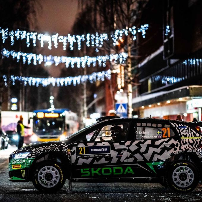 Rally Sweden 2024 Skoda WRC2