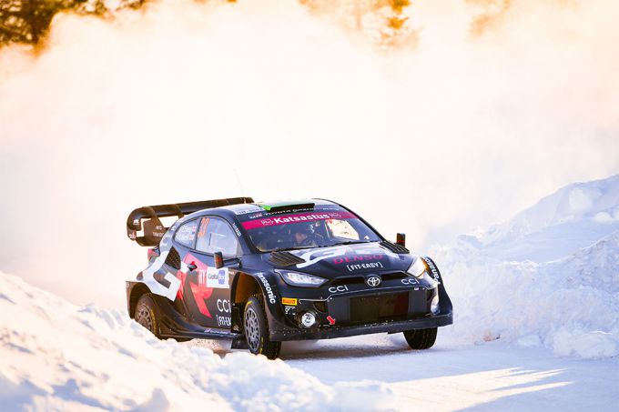 Rally Sweden 2024 Toyota sneeuw