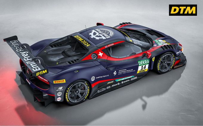 DTM_Thierry_Vermeulen_Verstappen.com_Emile_Frey_Racing Ferrari 296 GT3 achterzijde