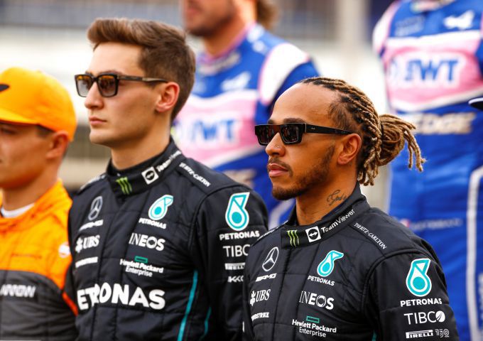 Lewis Hamilton George Russell Mario Andretti