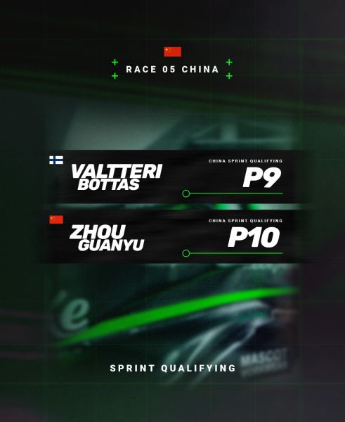 P9 Bottas P10 Zhou F1 Stake F1 Team KICK Sauber GP China 2024